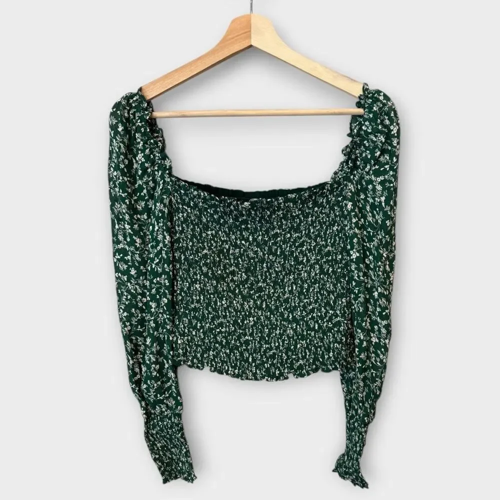 Reformation Pinto Smocked Top Size XS